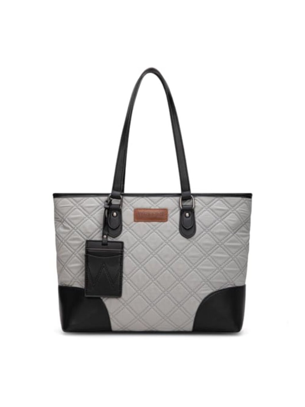 Quilted Puffer Tote Bag Medium Shoulder Bag for Work School